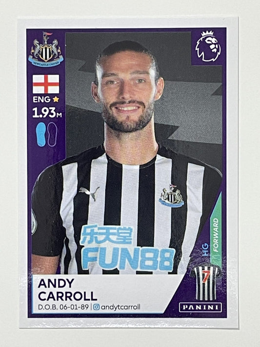 459 Andy Carroll Sticker Newcastle United Premier League 2021 Football Sticker