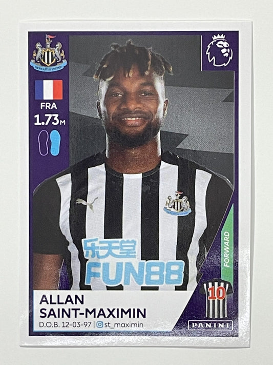 461 Allan Saint-Maximin Sticker Newcastle United Premier League 2021 Football Sticker