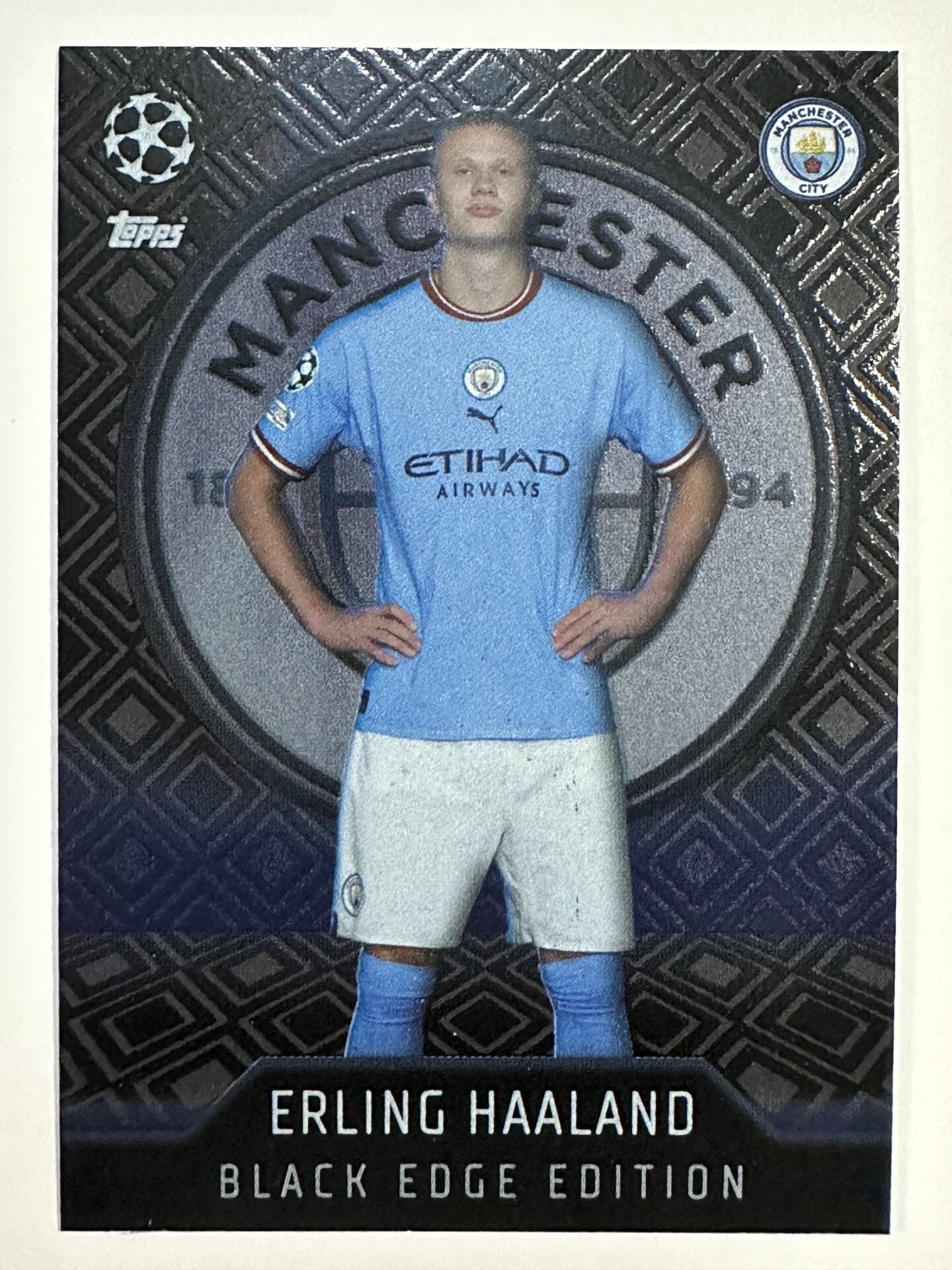 461 Erling Haaland Black Edge Edition (Manchester City) Topps Match Attax 2022:2023 Card