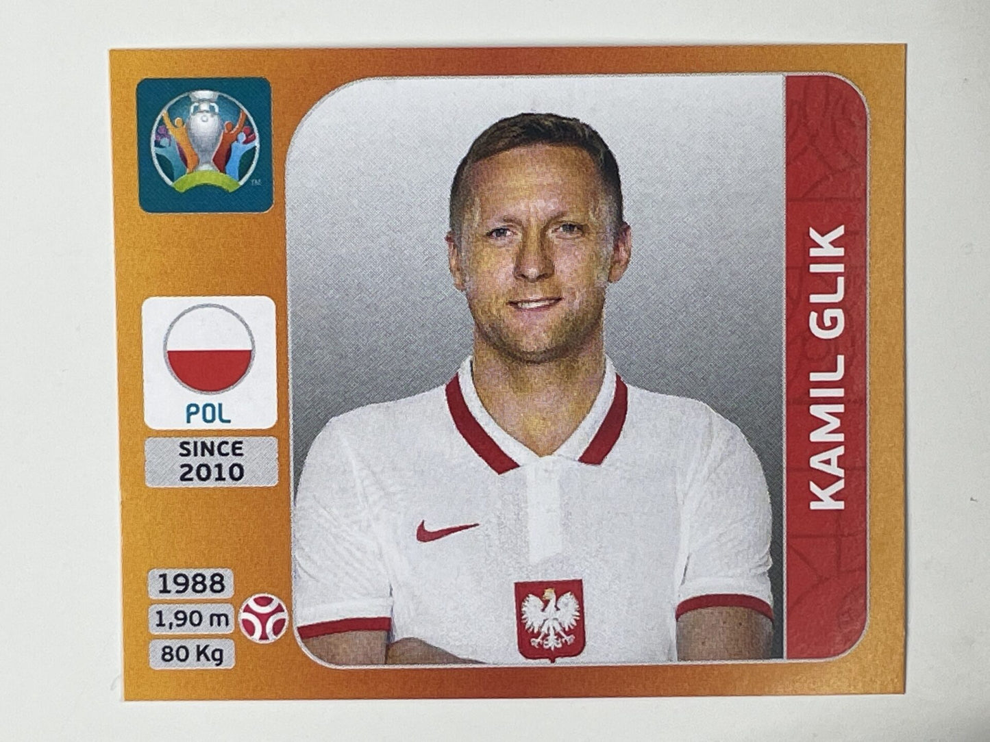 464. Kamil Glik (Poland) &#8211; Euro 2020 Stickers