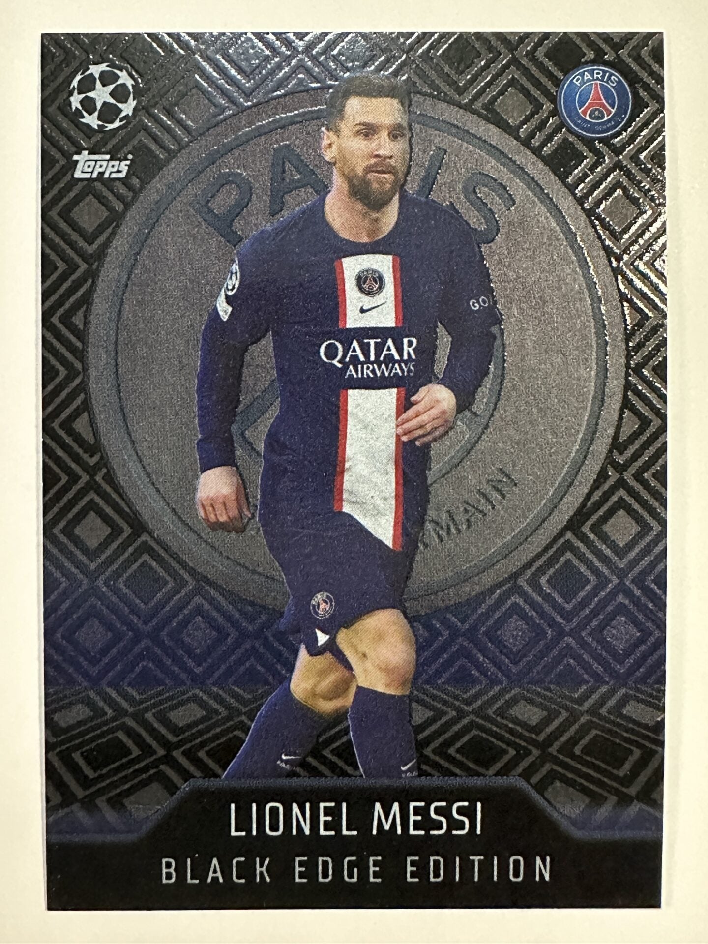 466 Lionel Messi Black Edge Edition (Paris Saint-Germain) Topps Match Attax 2022:2023 Card