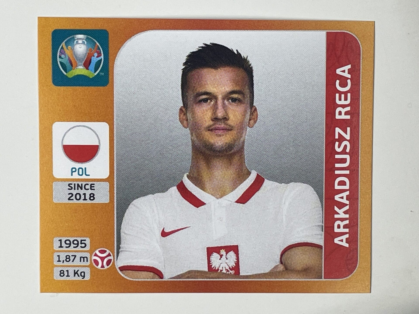 466. Arkadiusz Reca (Poland) &#8211; Euro 2020 Stickers