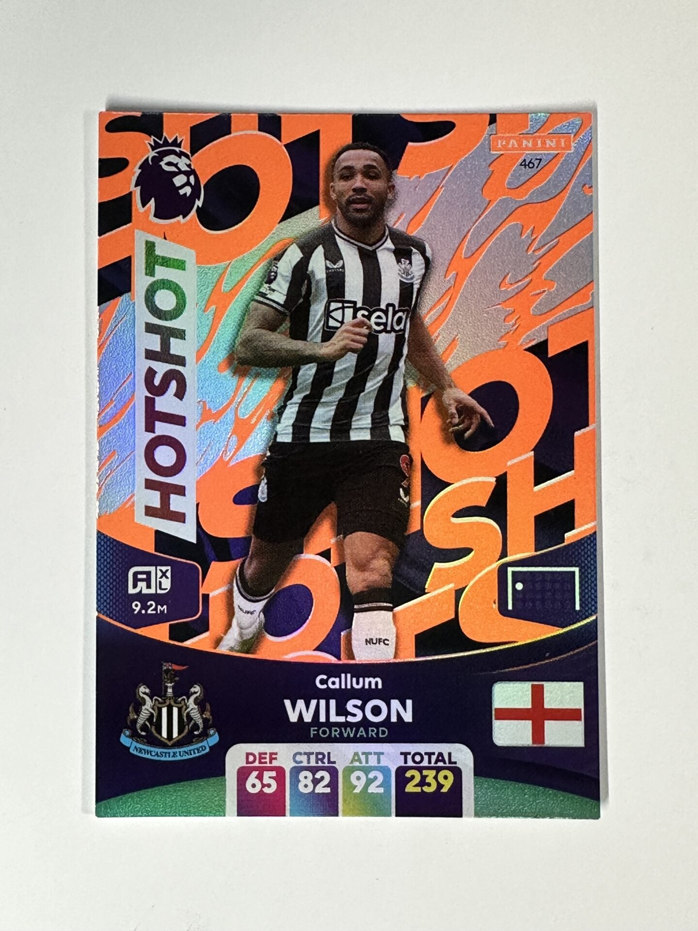 467 Callum Wilson Newcastle Hotshot Panini Premier League Adrenalyn XL 2024 Card