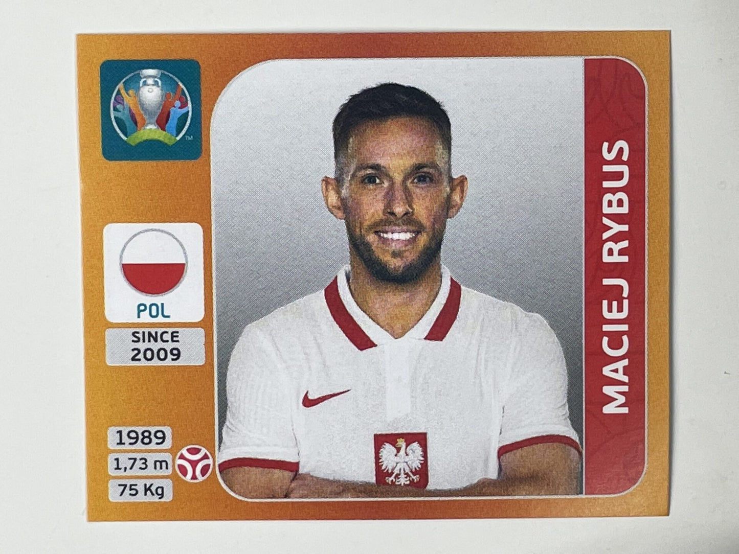 467. Maciej Rybus (Poland) &#8211; Euro 2020 Stickers