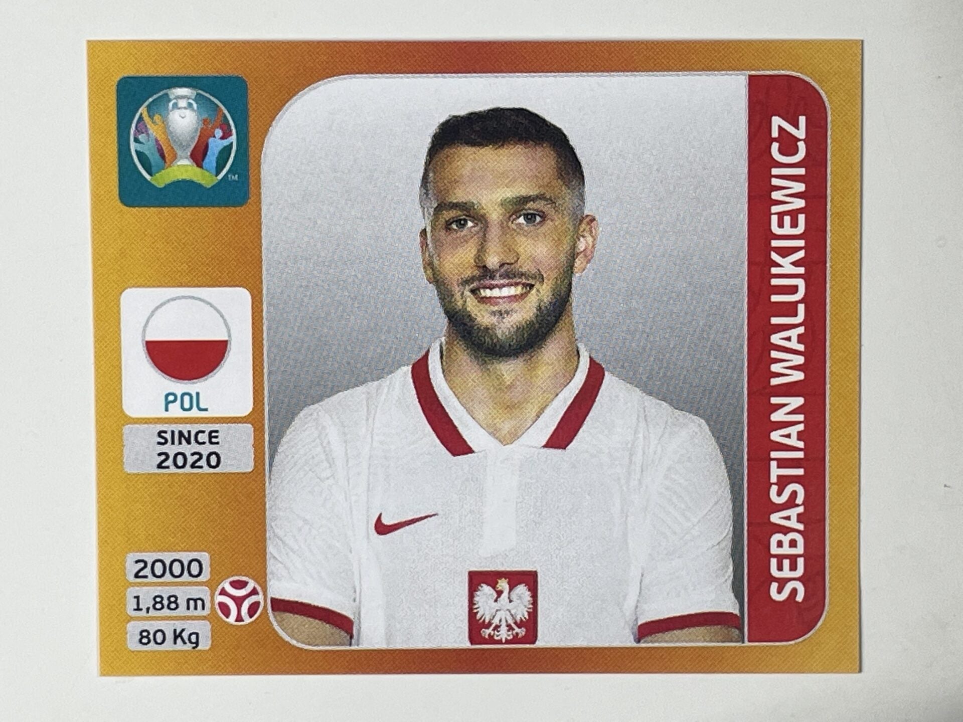 468. Sebastian Walukiewicz (Poland) &#8211; Euro 2020 Stickers