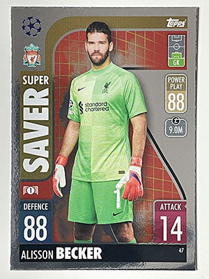 47.-Alisson-Becker-Super-Saver-Liverpool-Match-Attax-2021-22-Topps-Football-Card