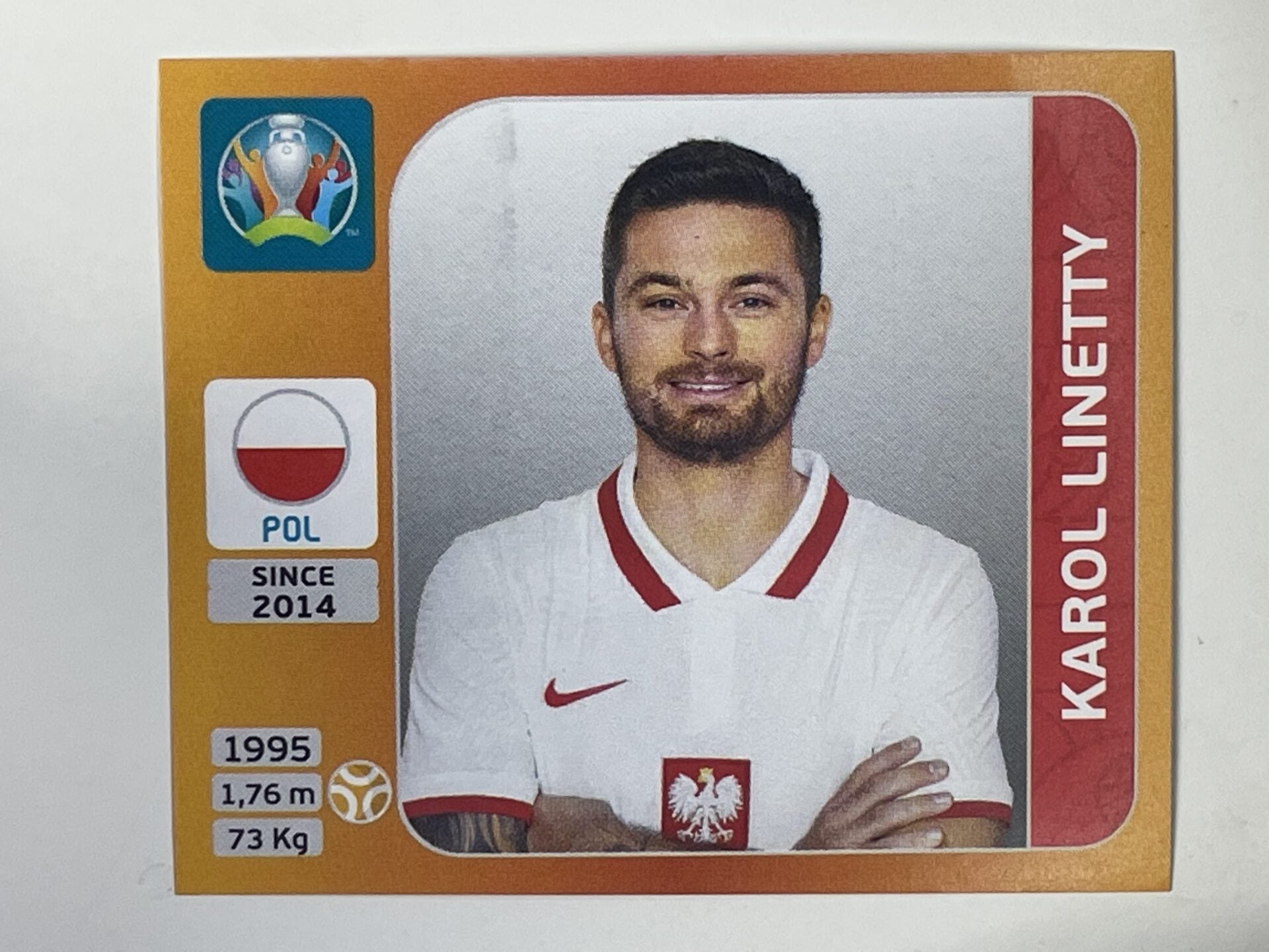 474. Karol Linetty (Poland) &#8211; Euro 2020 Stickers