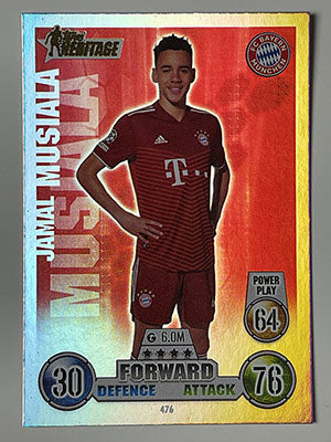 476.-Jamal-Musiala-Heritage-FC-Bayern-Munchen-Match-Attax-2021-22-Topps-Football-Card