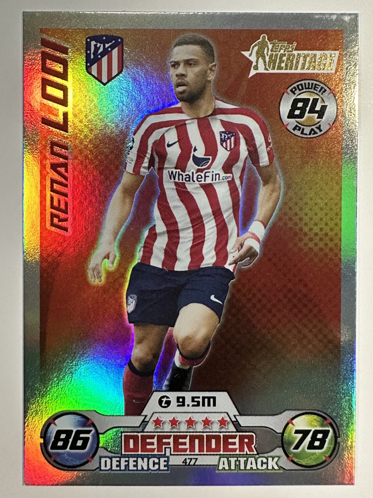 477 Renan Lodi Heritage (Atletico Madrid) Topps Match Attax 2022:2023 Card