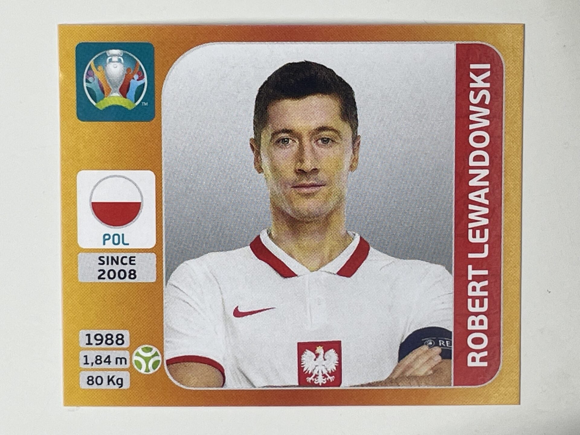 477. Robert Lewandowski (Poland) &#8211; Euro 2020 Stickers