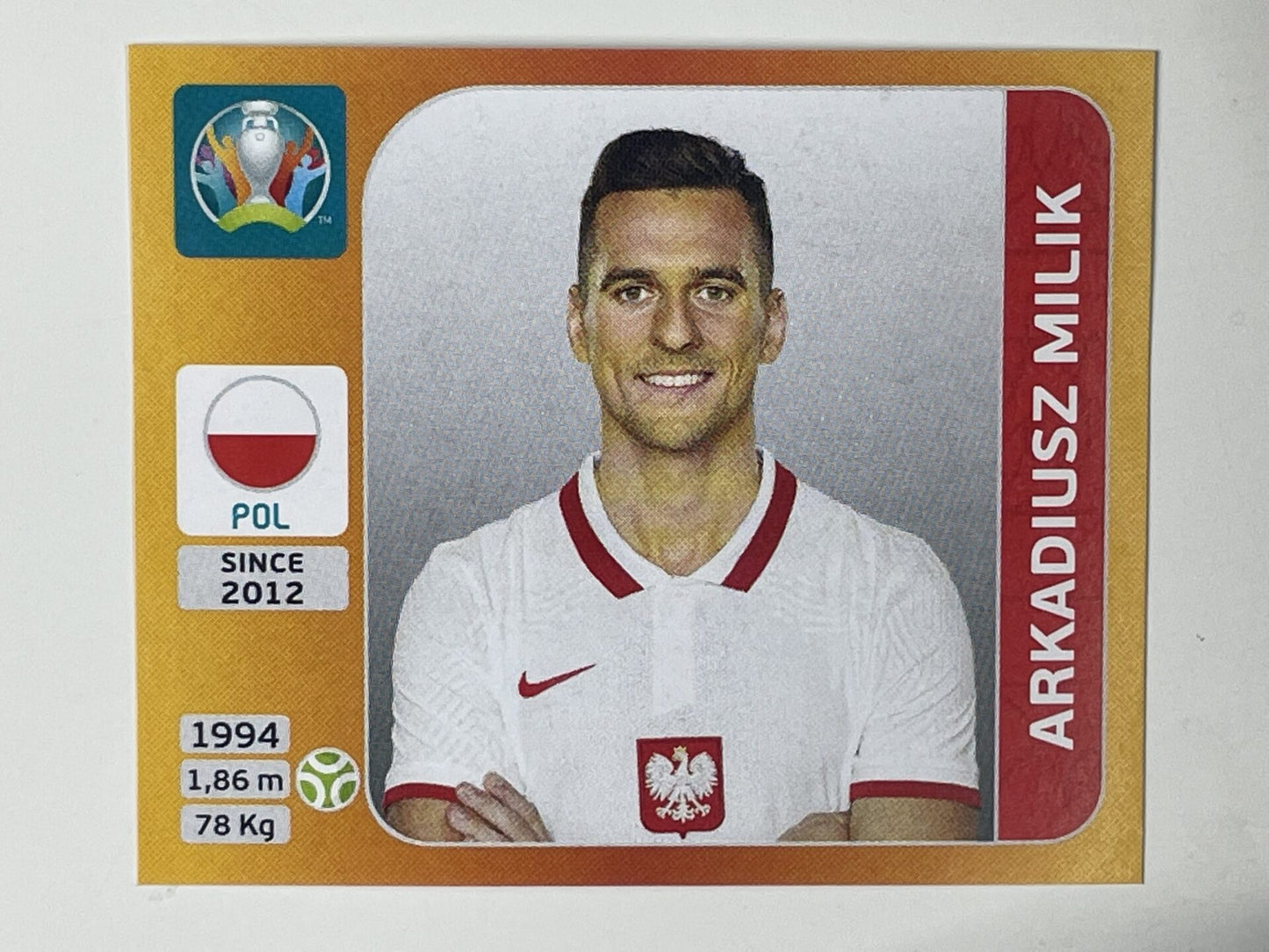 478. Arkadiusz Milik (Poland) &#8211; Euro 2020 Stickers