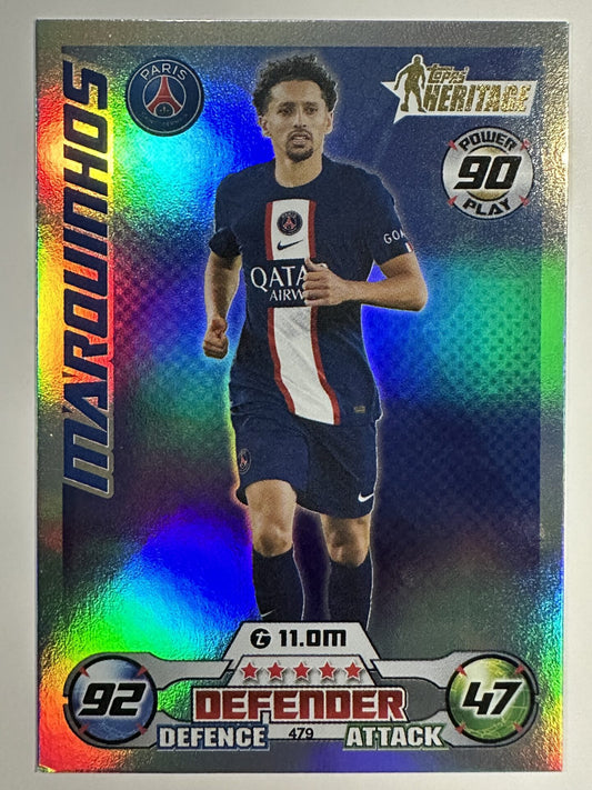 479 Marquinhos Heritage (Paris Saint-Germain) Topps Match Attax 2022:2023 Card