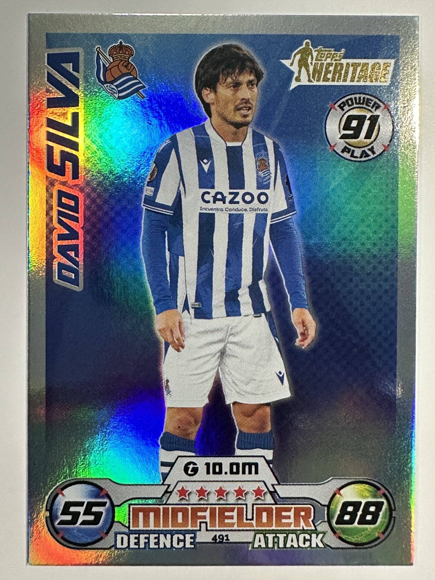 491 David Silva Heritage (Real Sociedad) Topps Match Attax 2022:2023 Card