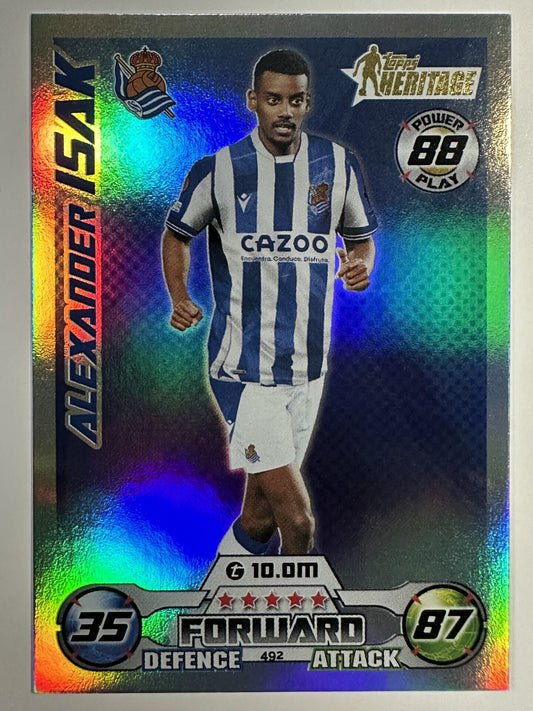 492 Alexander Isak Heritage (Real Sociedad) Topps Match Attax 2022:2023 Card