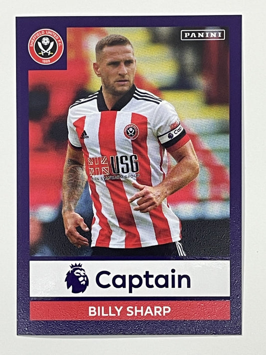 497 Billy Sharp Captain Sticker Sheffield United Premier League 2021 Football Sticker