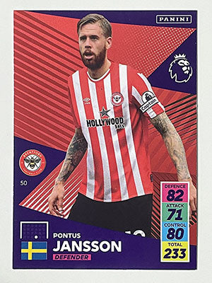 50.-Pontus-Jansson-Brentford-Panini-Adrenalyn-XL-2021-22-Card-Football