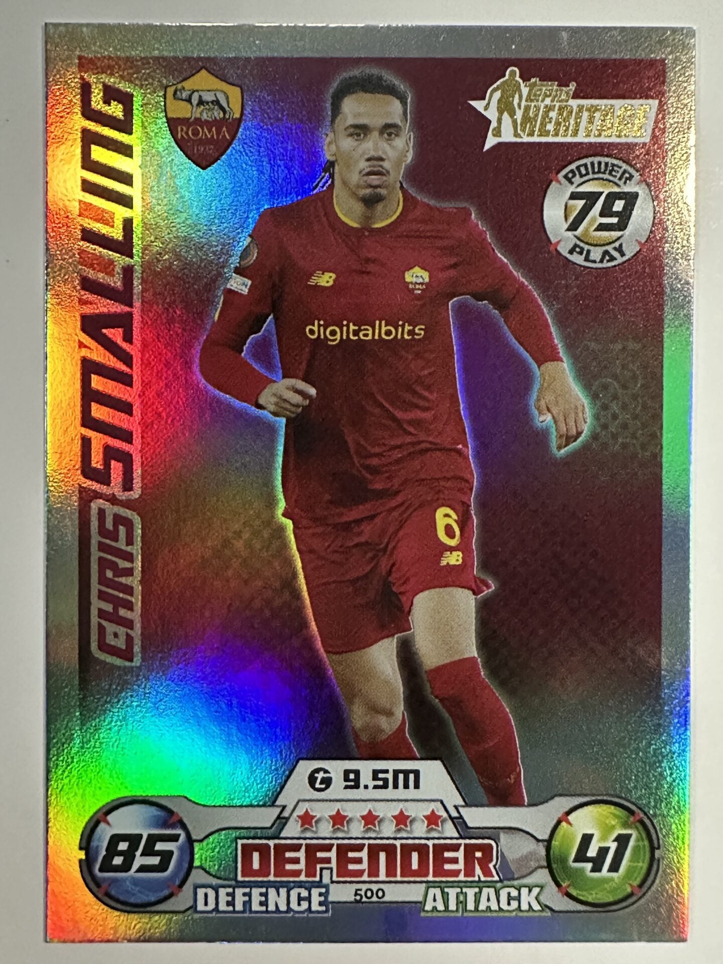 500 Chris Smalling Heritage (AS Roma) Topps Match Attax 2022:2023 Card