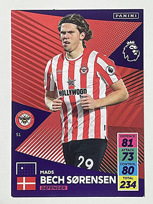 51.-Mads-Bech-Sorensen-Brentford-Panini-Adrenalyn-XL-2021-22-Card-Football