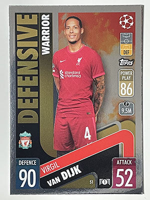 51.-Virgil-van-Dijk-Defensive-Warrior-Liverpool-Match-Attax-2021-22-Topps-Football-Card