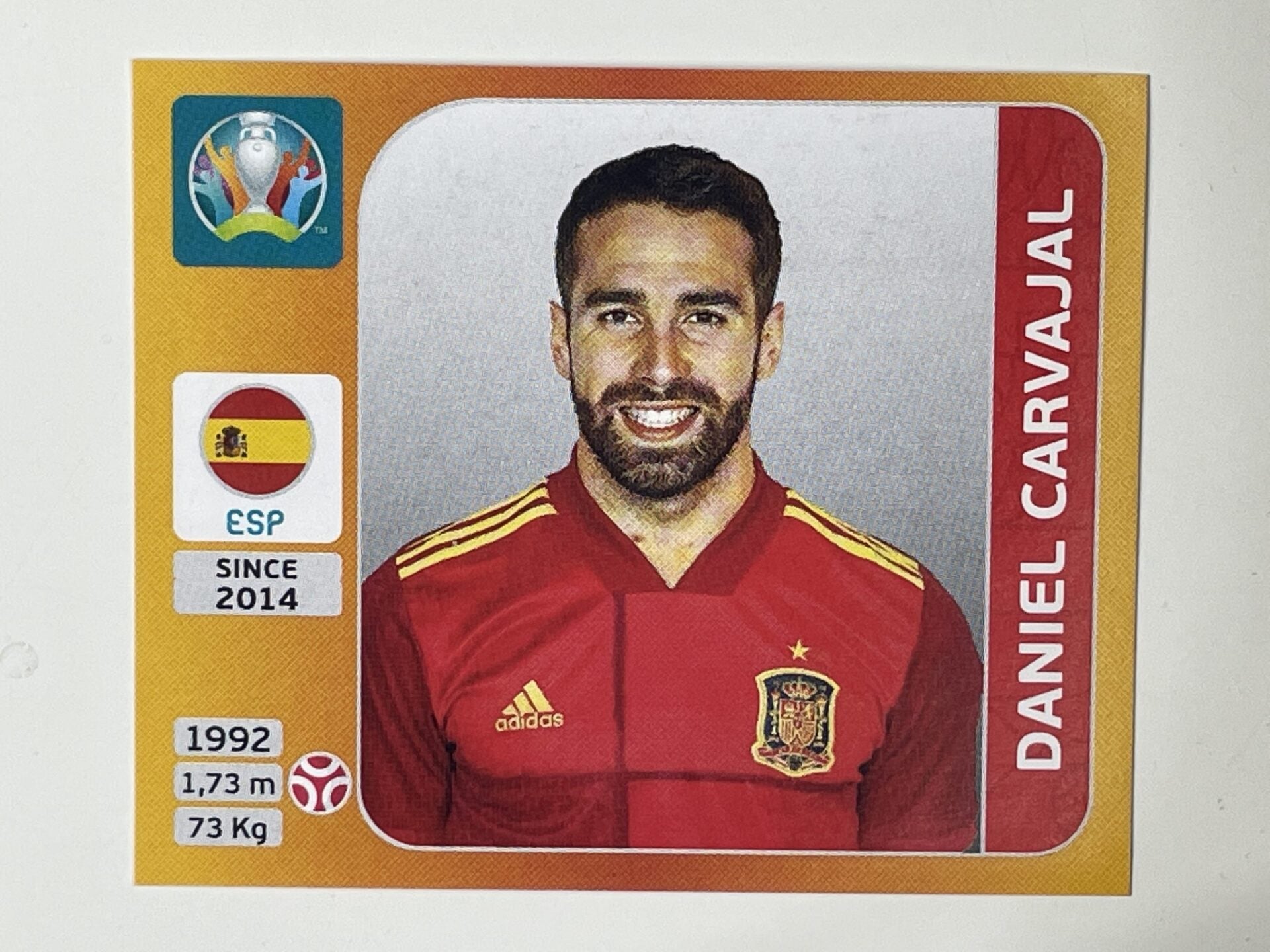 516. Daniel Carvajal (Spain) &#8211; Euro 2020 Stickers