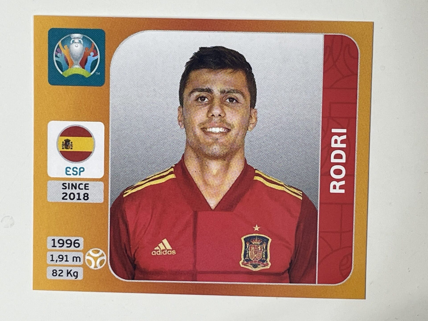 525. Rodri (Spain) &#8211; Euro 2020 Stickers