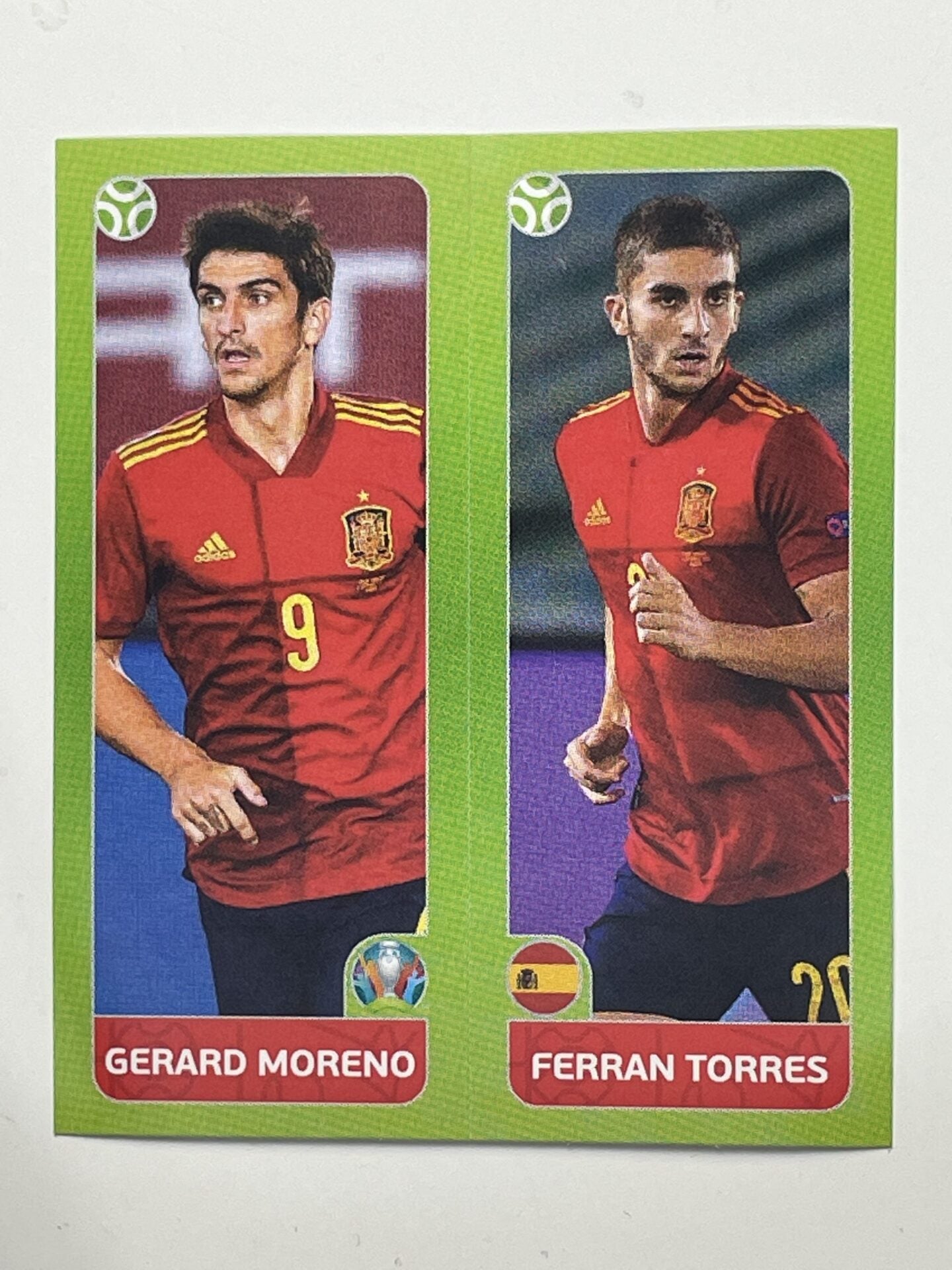 539a:b. Gerard Moreno &#038; Ferran Torres (Spain) &#8211; Euro 2020 Stickers