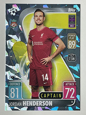 54.-Jordan-Henderson-Crystal-Foil-Parallel-Liverpool-Match-Attax-2021-22-Topps-Football-Card