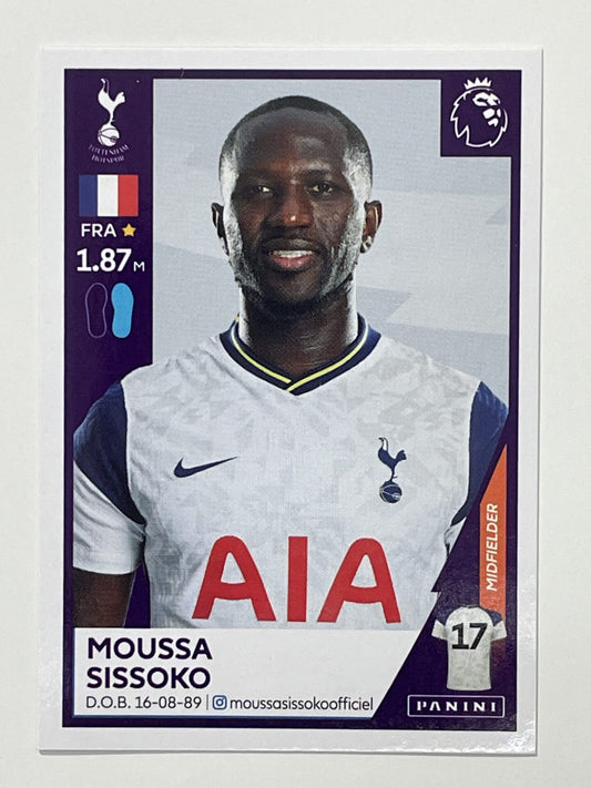 540 Moussa Sissoko Sticker Tottenham Premier League 2021 Football Sticker