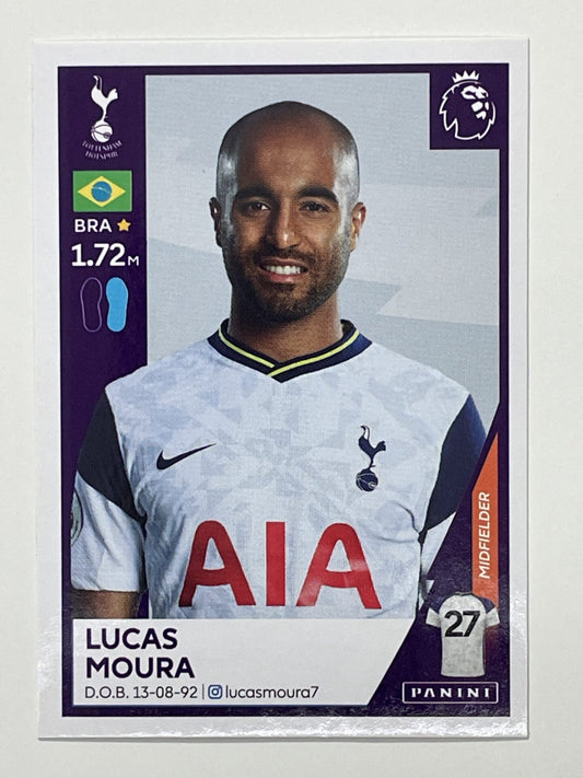 543 Lucas Moura Sticker Tottenham Premier League 2021 Football Sticker