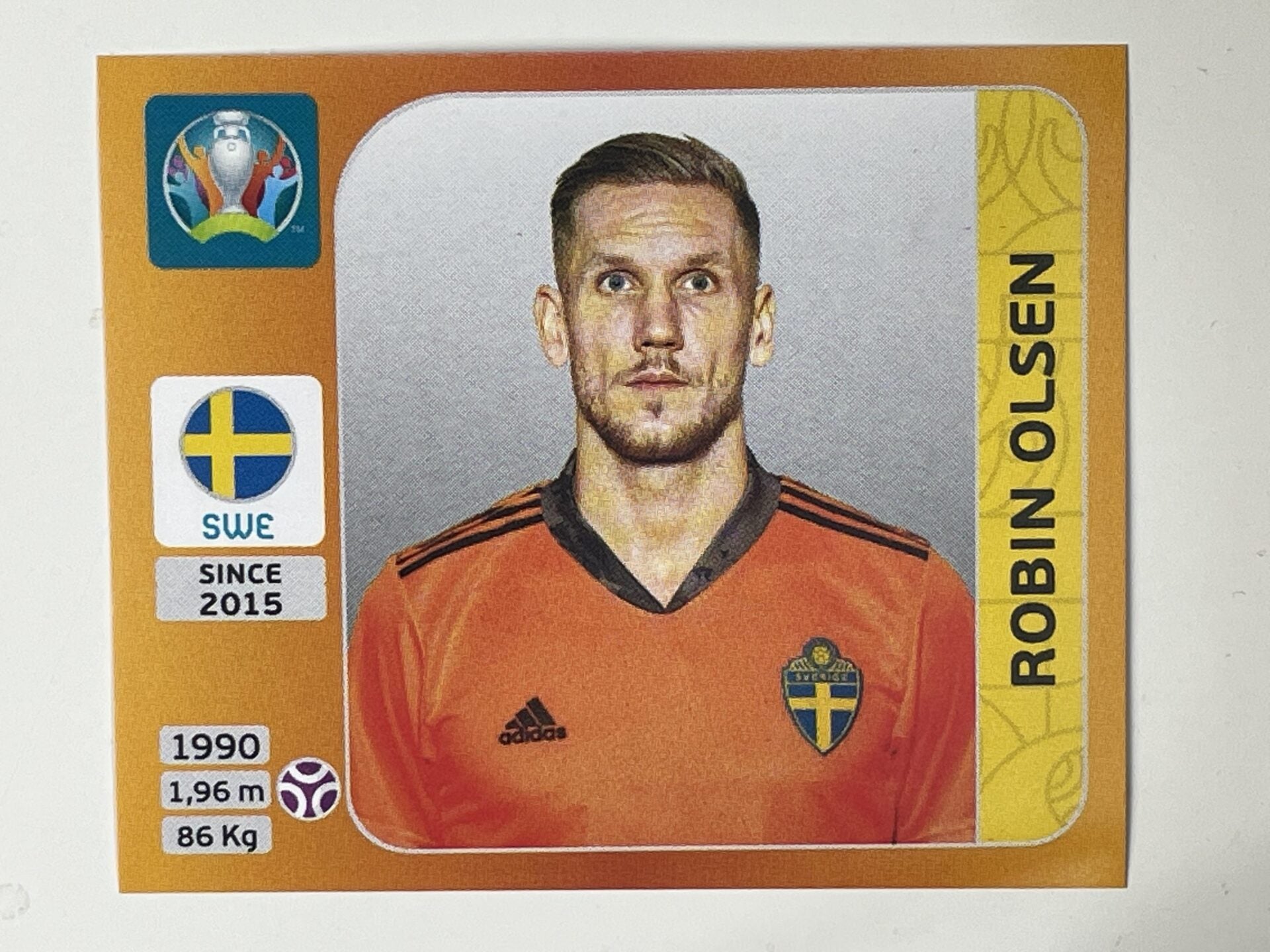 547. Robin Olsen (Sweden) &#8211; Euro 2020 Stickers