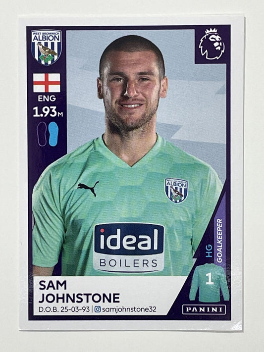 557 Sam Johnstone Sticker West Brom Premier League 2021 Football Sticker