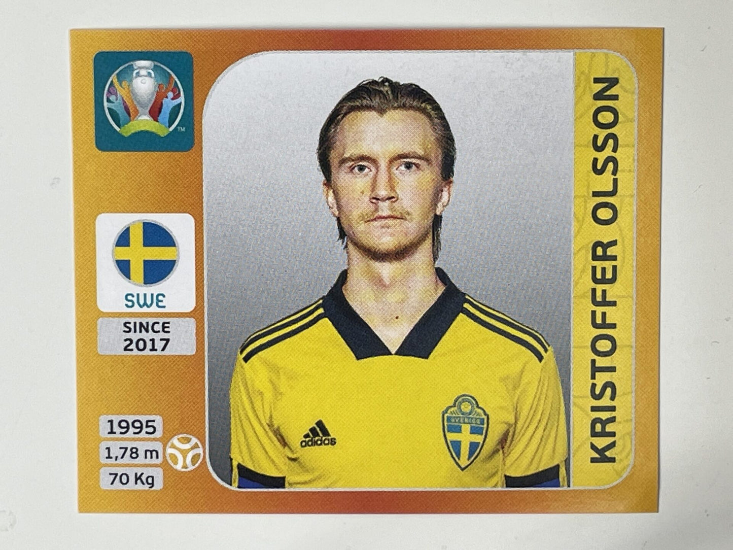 560. Kristoffer Olsson (Sweden) &#8211; Euro 2020 Stickers