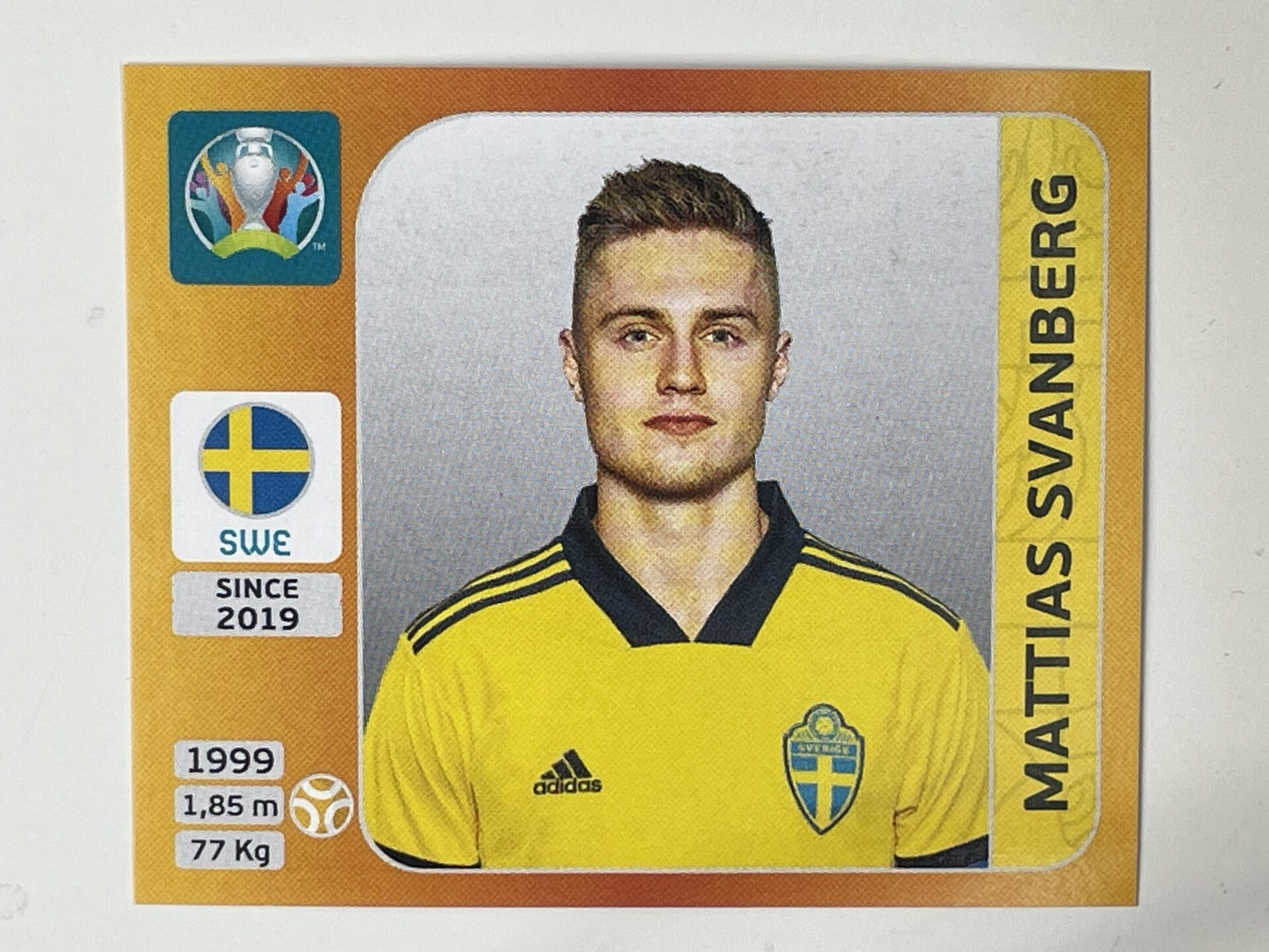 561. Mattias Svanberg (Sweden) &#8211; Euro 2020 Stickers