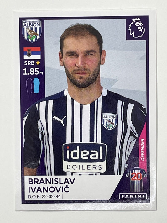 563 Branislav Ivanovic Sticker West Brom Premier League 2021 Football Sticker