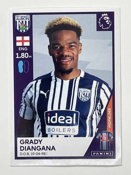 570 Grady Diangana Sticker West Brom Premier League 2021 Football Sticker