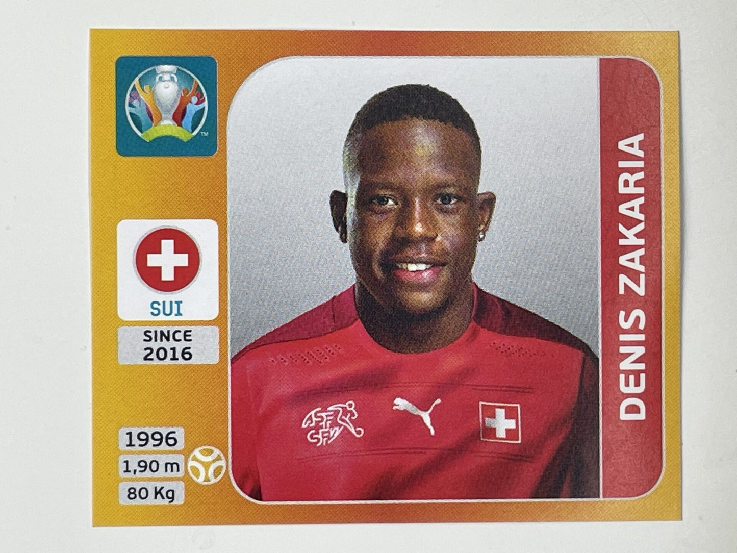 59. Denis Zakaria (Switzerland) &#8211; Euro 2020 Stickers