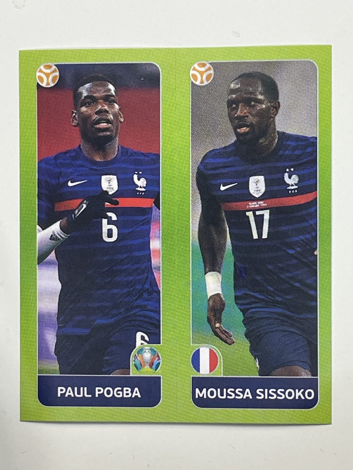 595a:b. Paul Pogba & Moussa Sissoko (France) - Euro 2020 Stickers