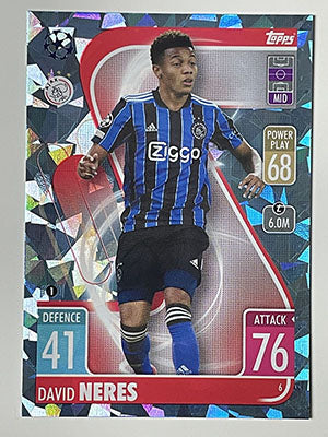 6.-David-Neres-Crystal-Foil-Parallel-AFC-Ajax-Match-Attax-2021-22-Topps-Football-Card