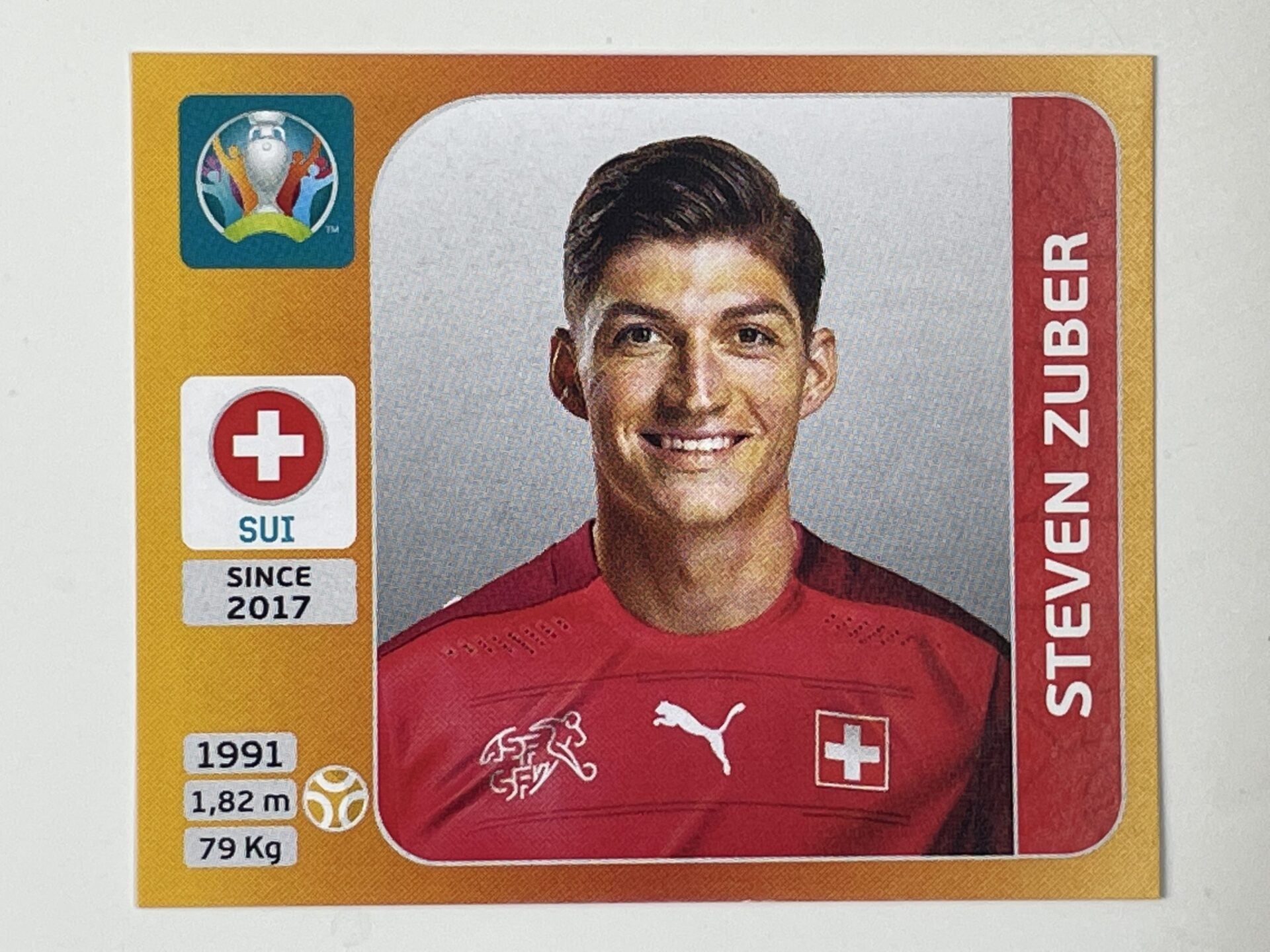 60. Steven Zuber (Switzerland) &#8211; Euro 2020 Stickers