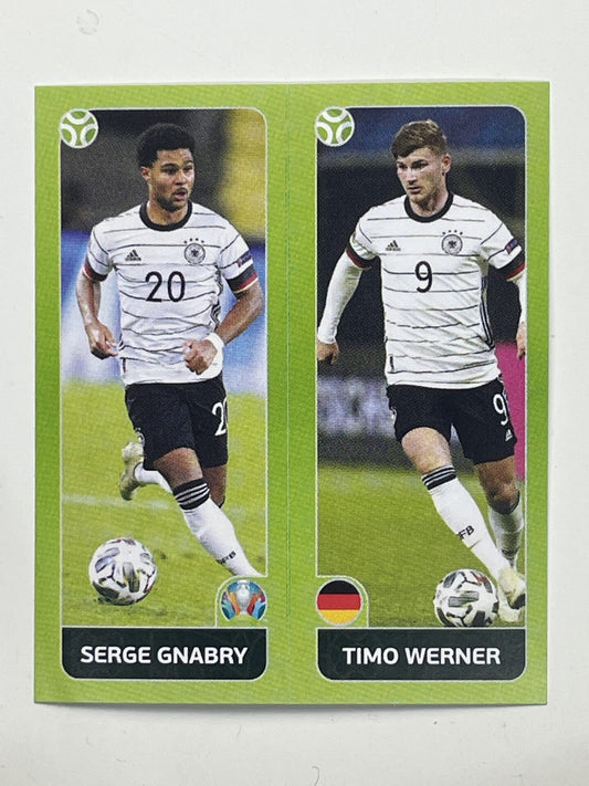 603a:b. Serge Gnabry &#038; Timo Werner (Germany) &#8211; Euro 2020 Stickers