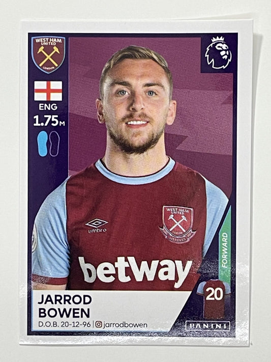 606 Jarrod Bowen Sticker West Ham Premier League 2021 Football Sticker