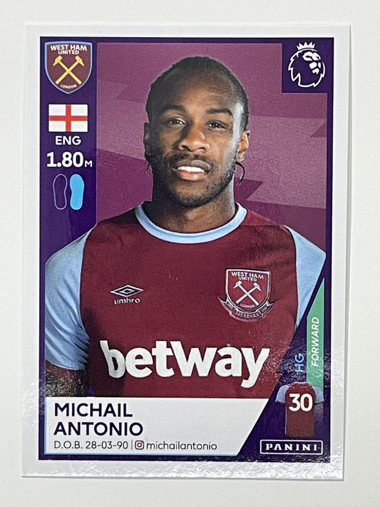 608 Michail Antonio Sticker West Ham Premier League 2021 Football Sticker