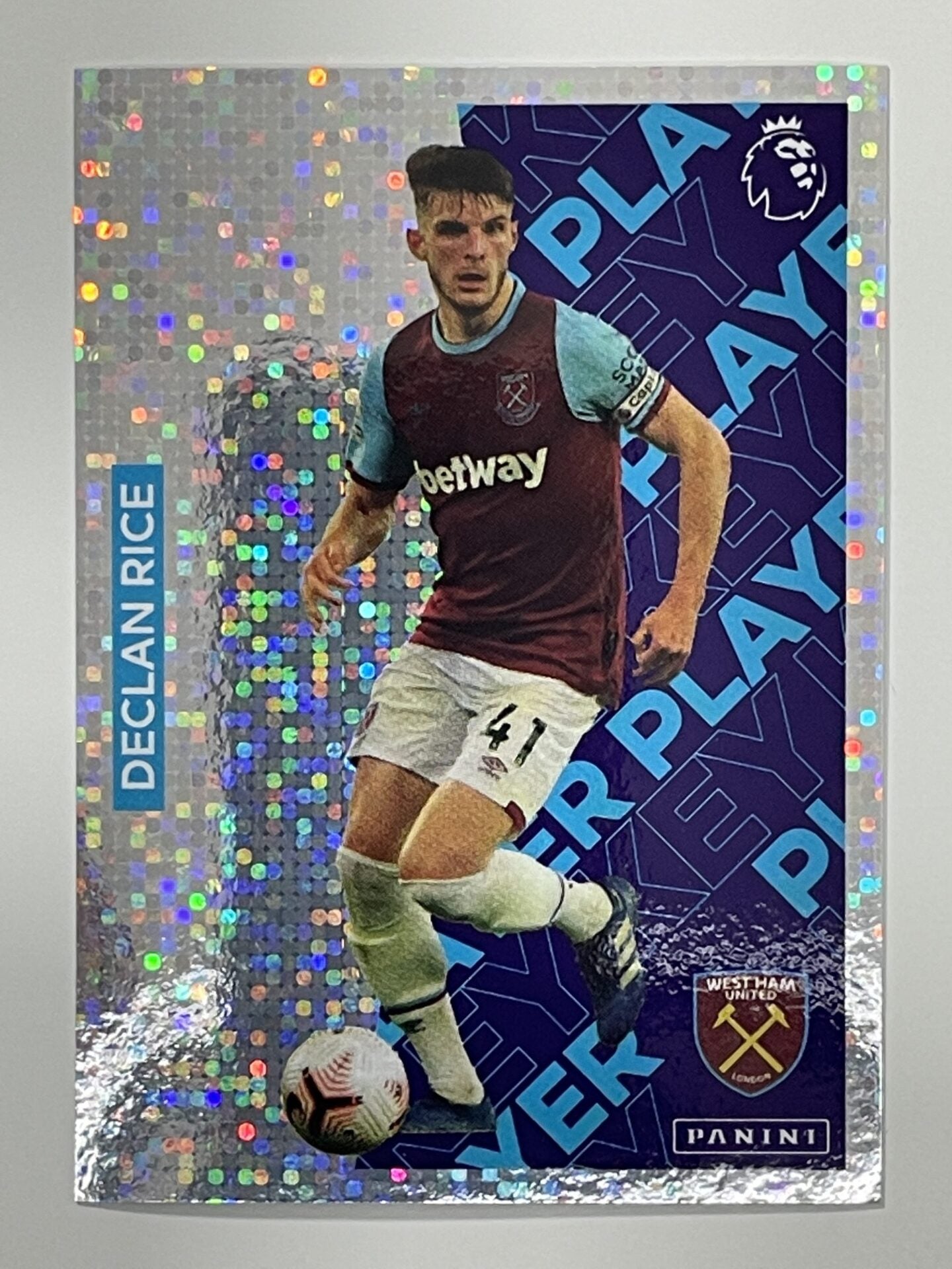 609 Declan Rice Key Player Sticker West Ham Premier League 2021 Football Sticker