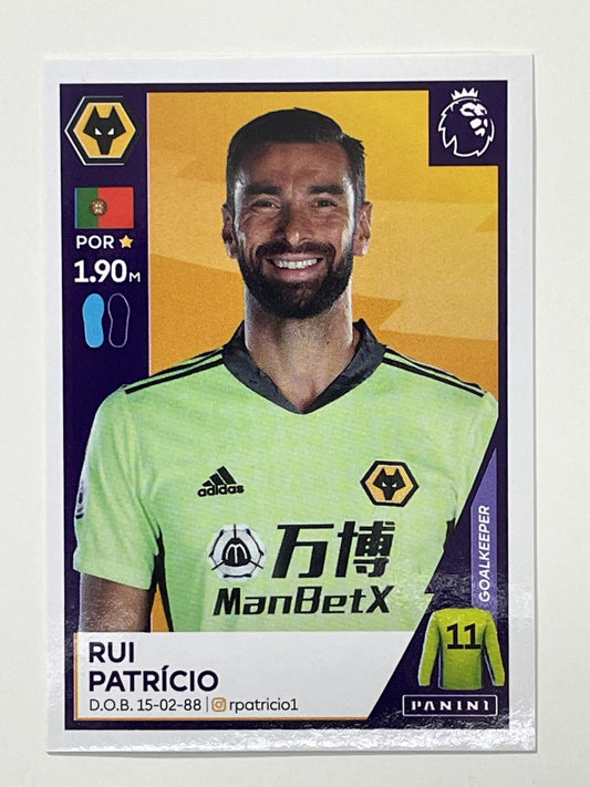 615 Rui Patricio Sticker Wolves Premier League 2021 Football Sticker