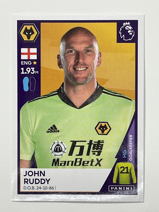 616 John Ruddy Sticker Wolves Premier League 2021 Football Sticker