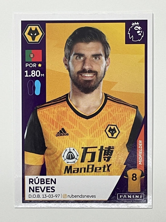 628 Ruben Neves Sticker Wolves Premier League 2021 Football Sticker