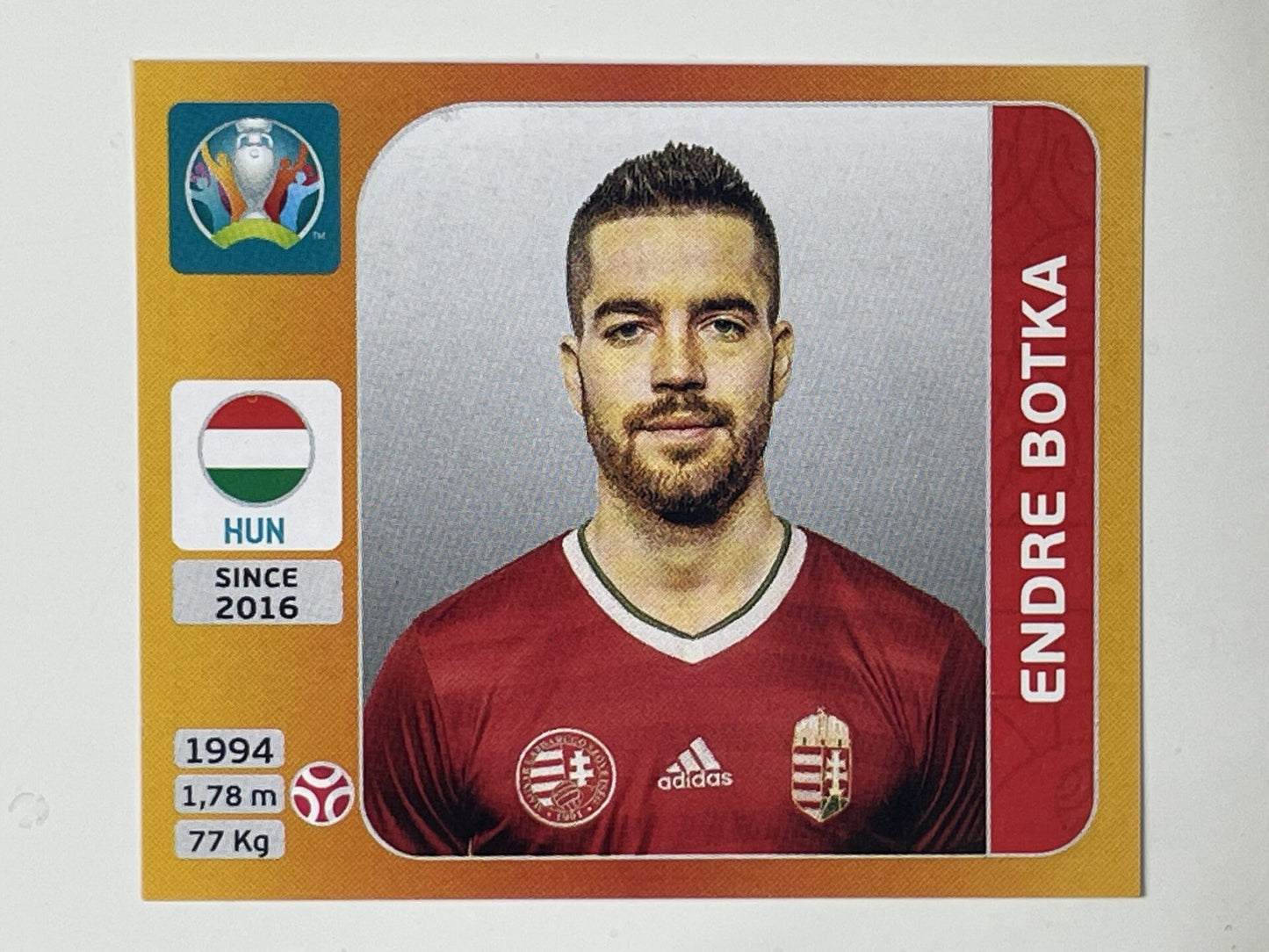 629. Endre Botka (Hungary) &#8211; Euro 2020 Stickers