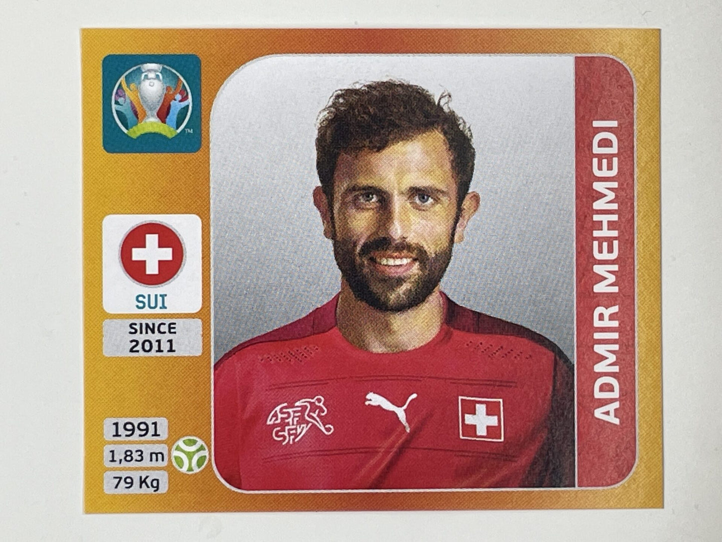 63. Admir Mehmedi (Switzerland) &#8211; Euro 2020 Stickers