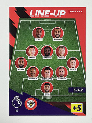 63.-Brentford-Lineup-Football-Card-Panini-Adrenalyn-XL-2021-22