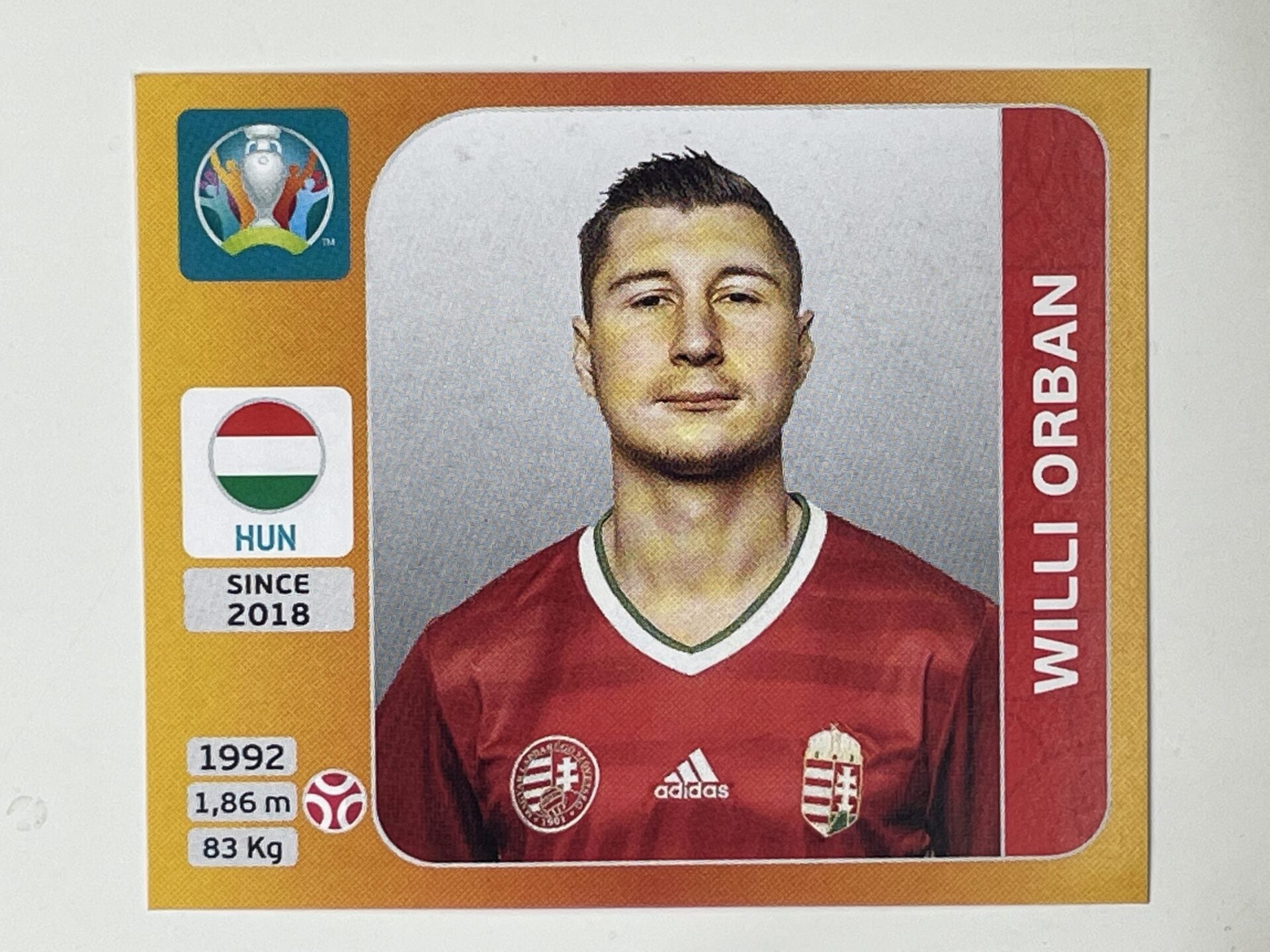 633. Willi Orban (Hungary) &#8211; Euro 2020 Stickers